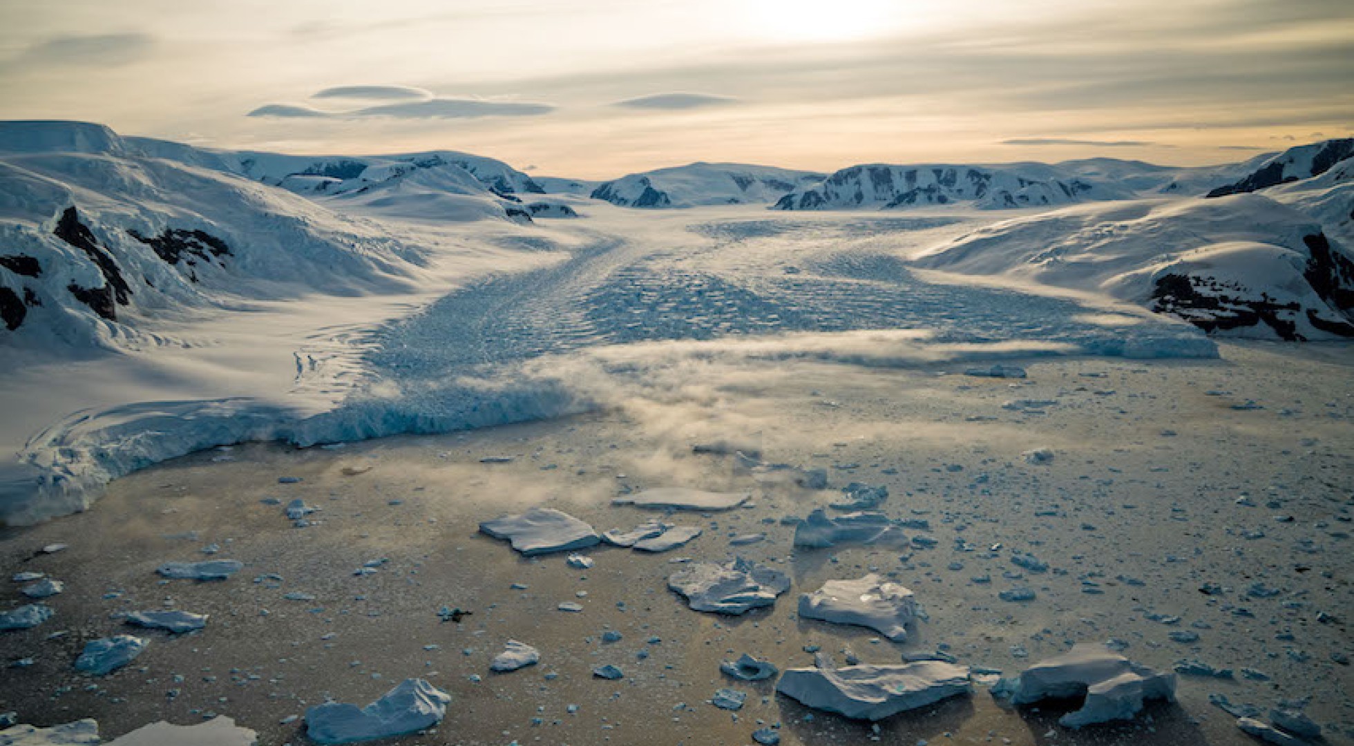 Sunshine over Antarctica