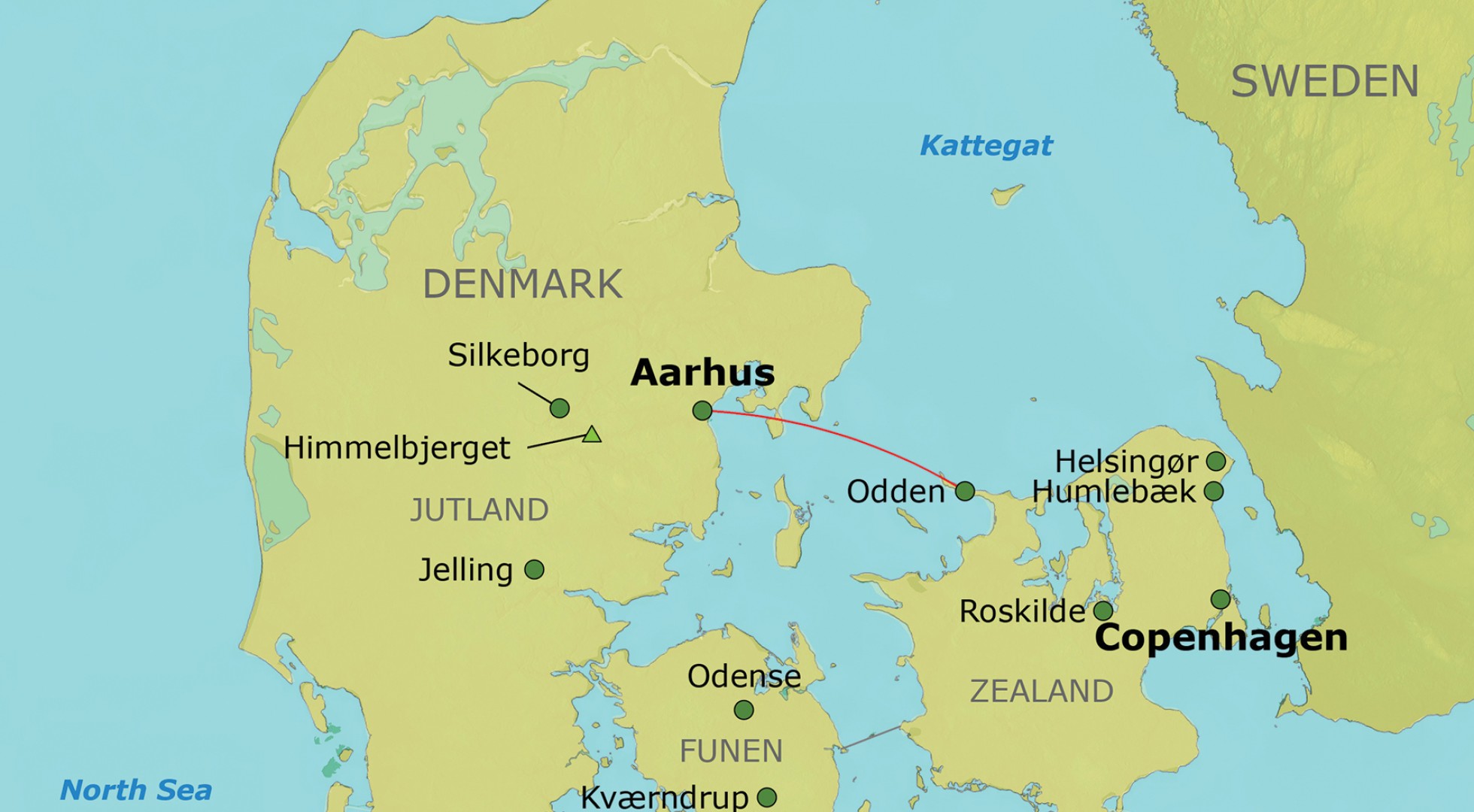 Denmark map
