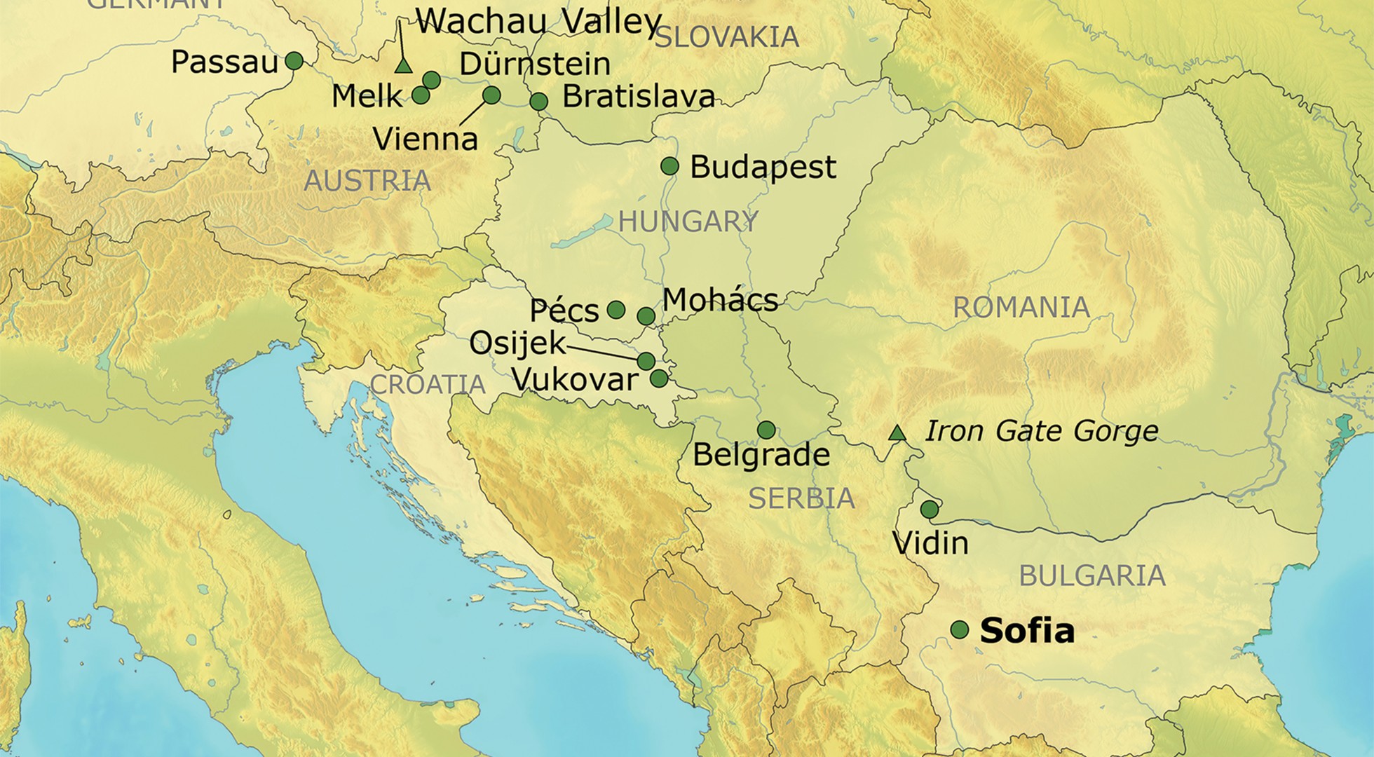 Danube map