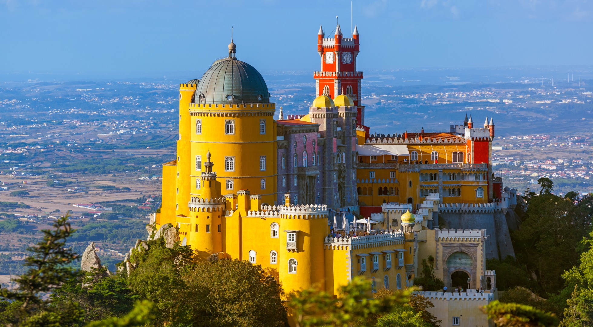 yellow castle