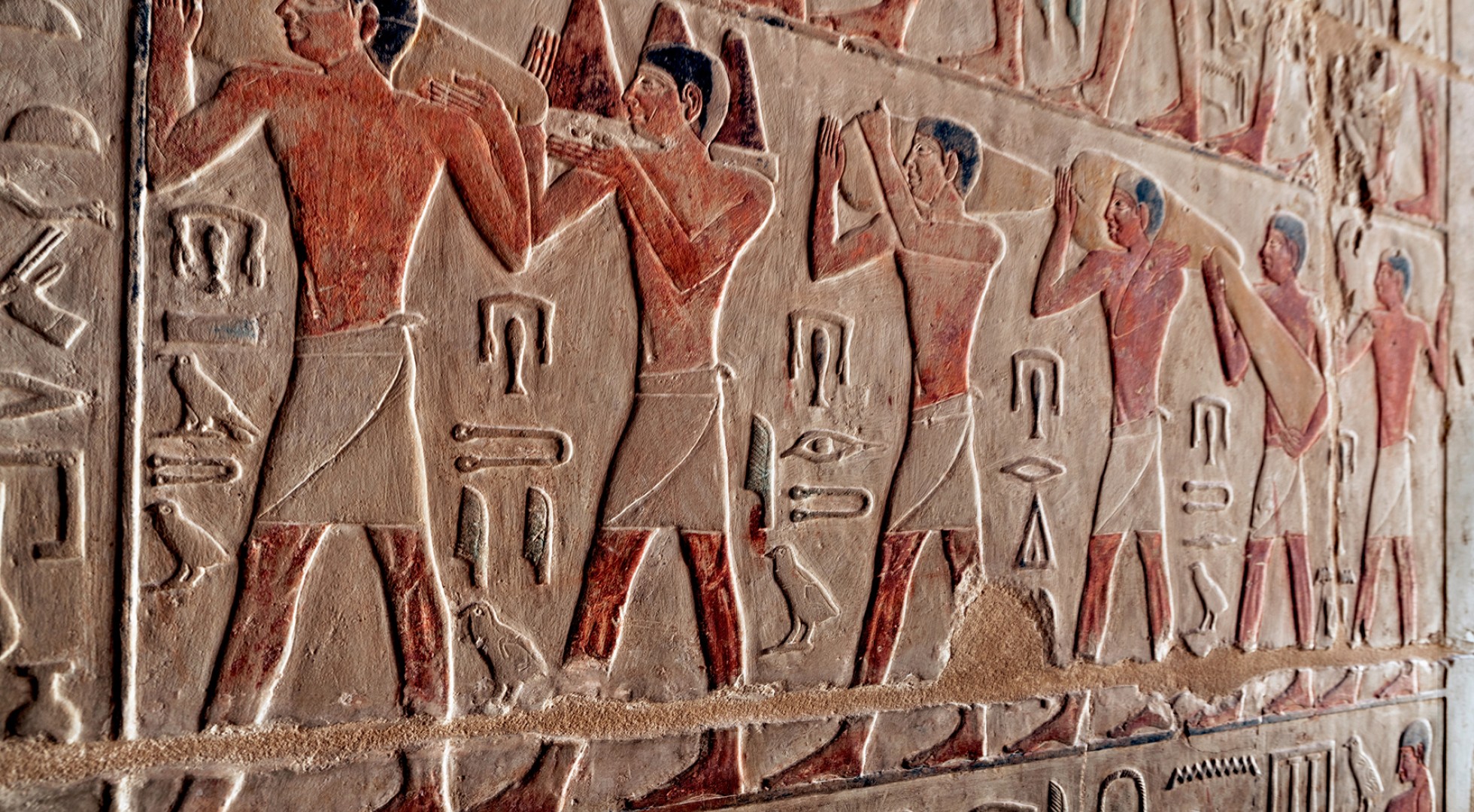 Close up of Egyptian art