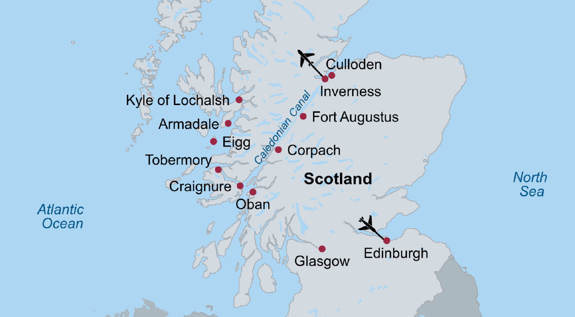 Map Scottish Highlands