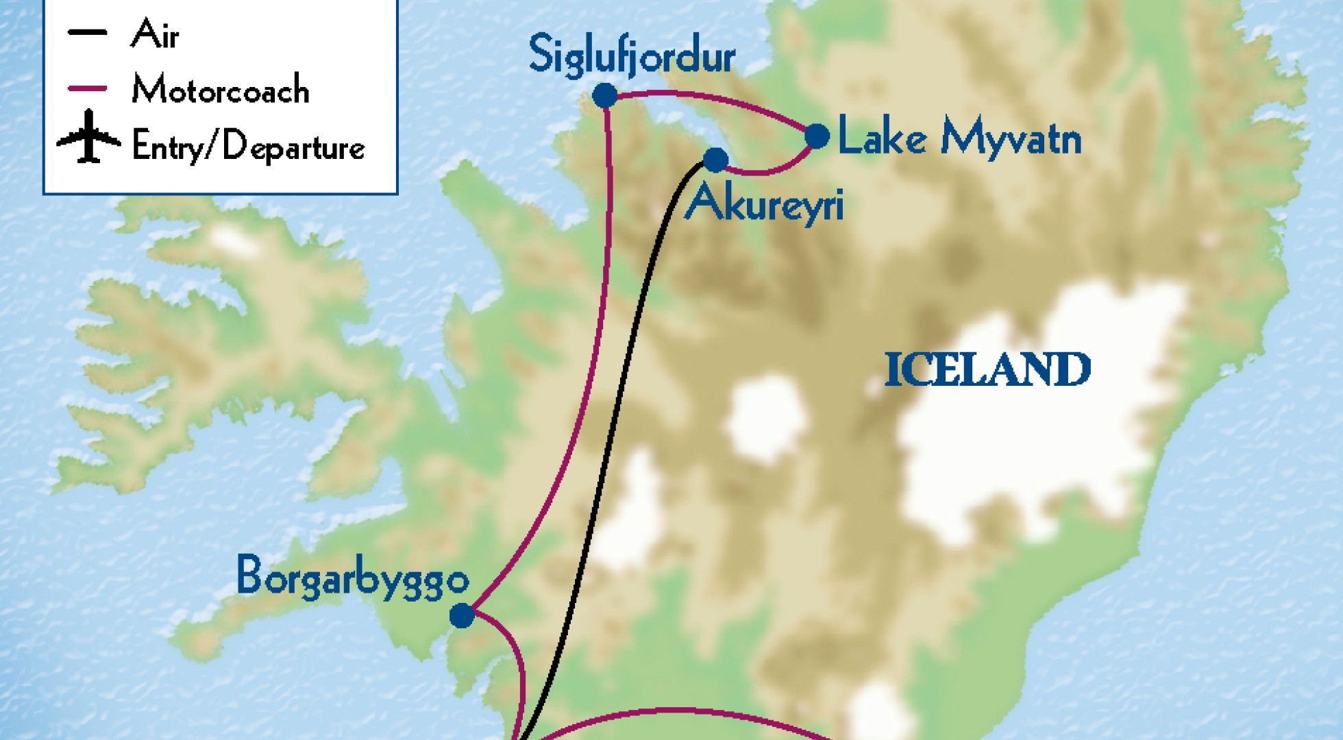 Map Iceland   