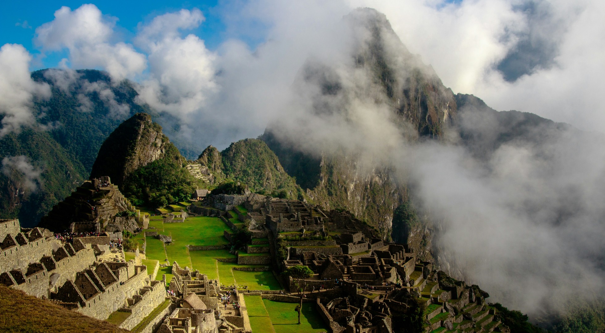 sacred valley in fog