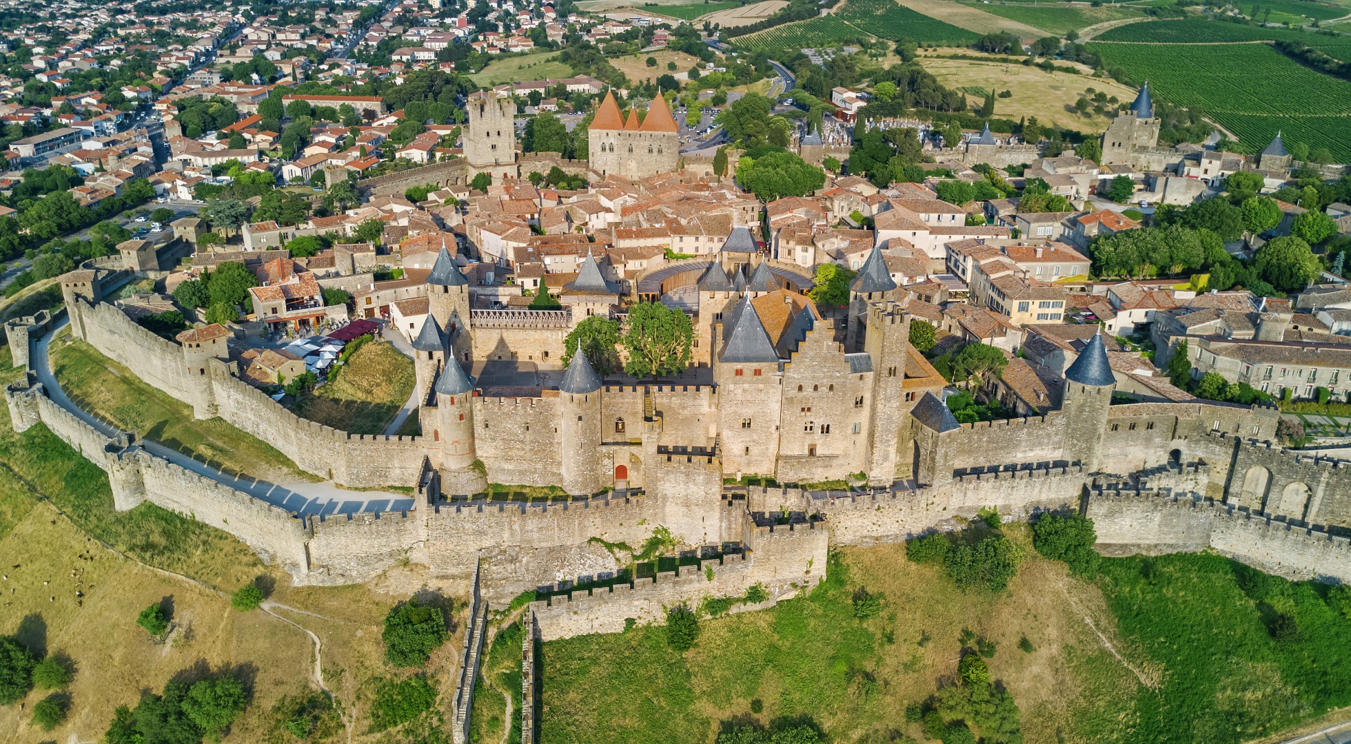 Carcassonne aerial