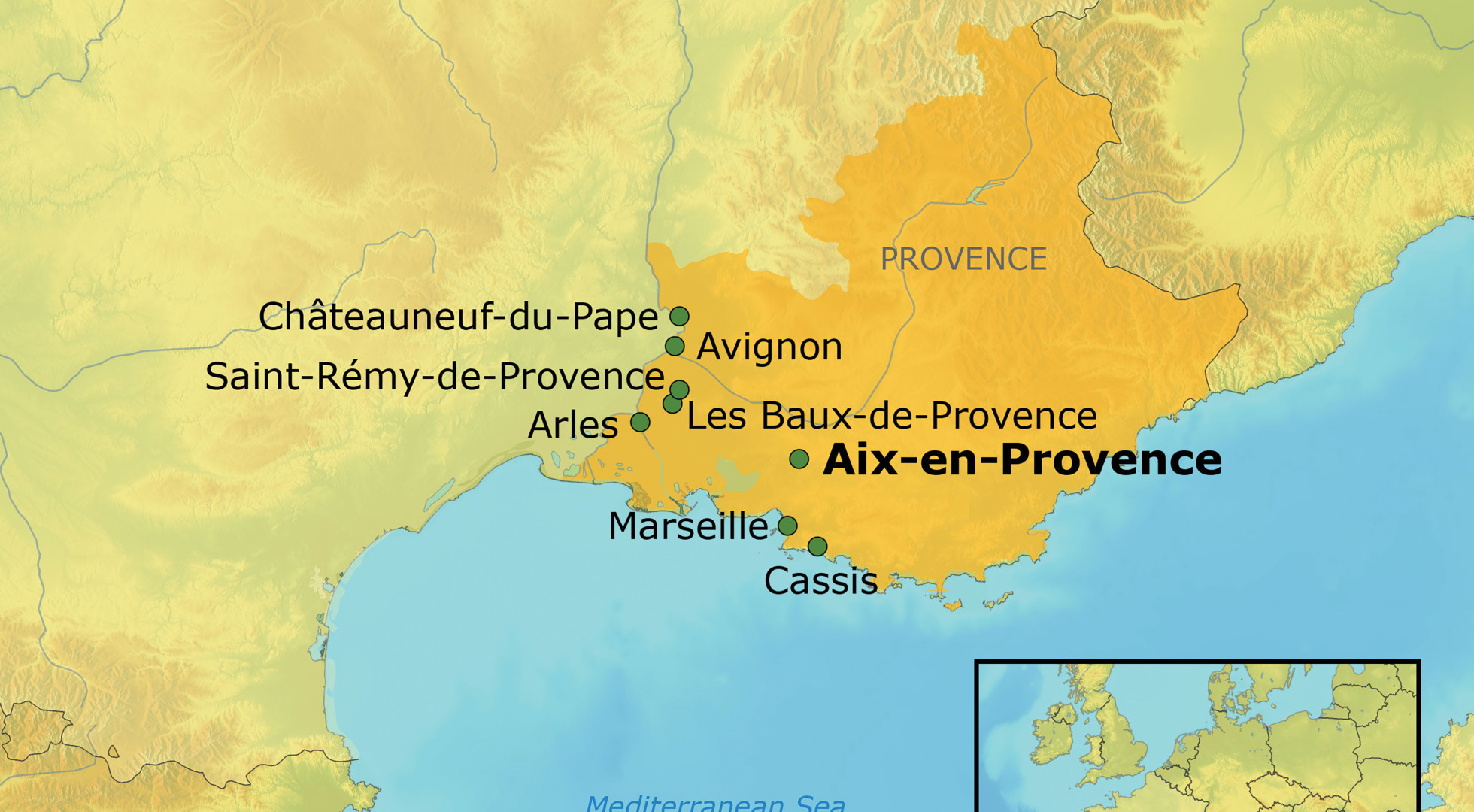 map Provence