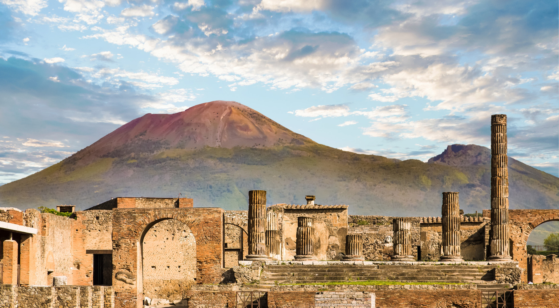Pompeii with Vesuvio