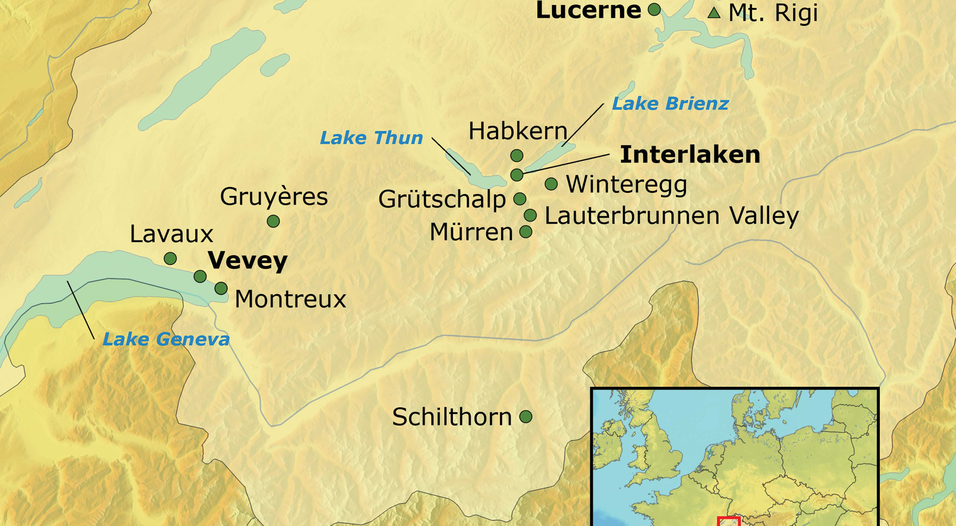 map switzerland