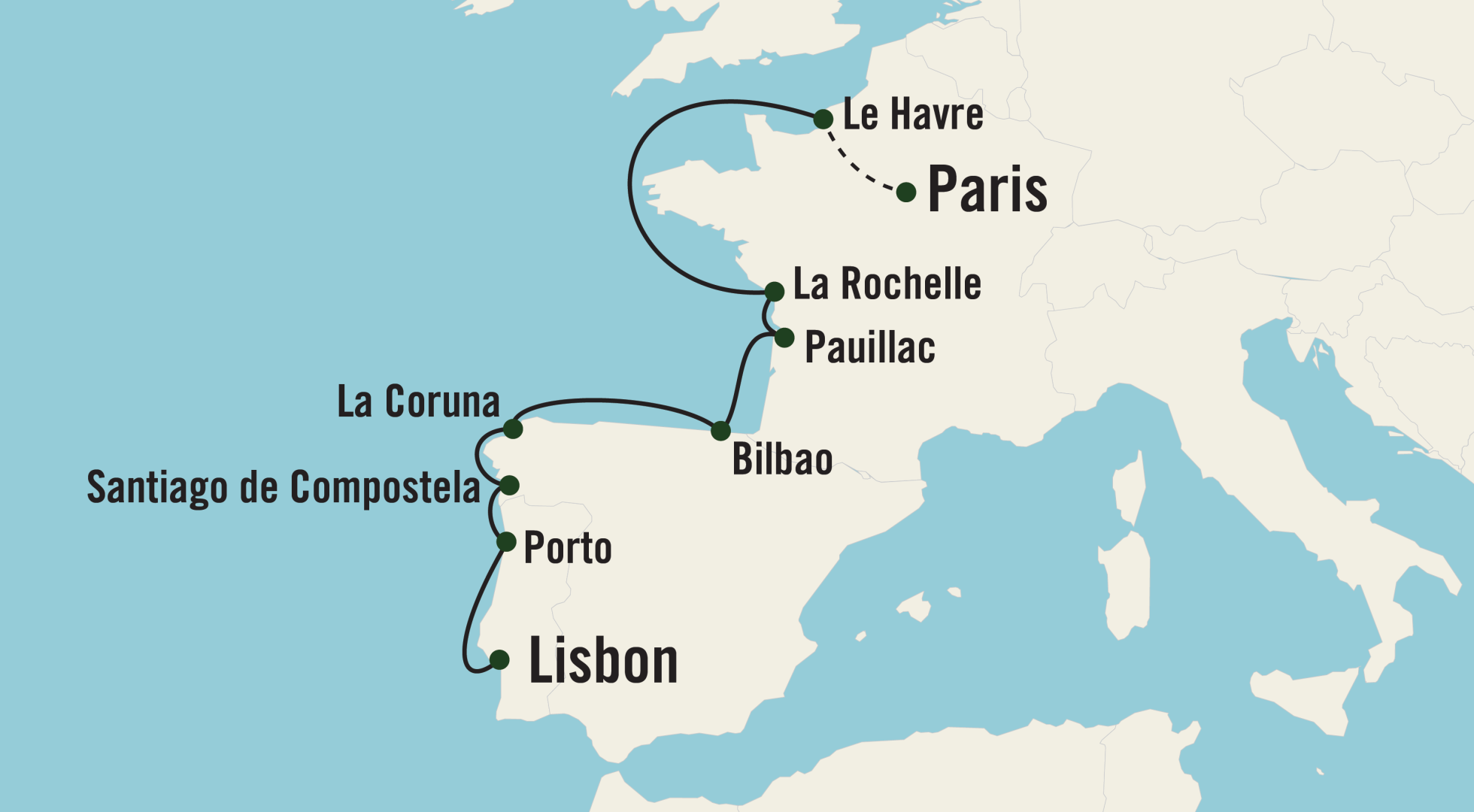 Iberian peninsula map