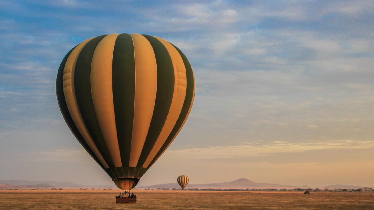 ballons over Serengeti