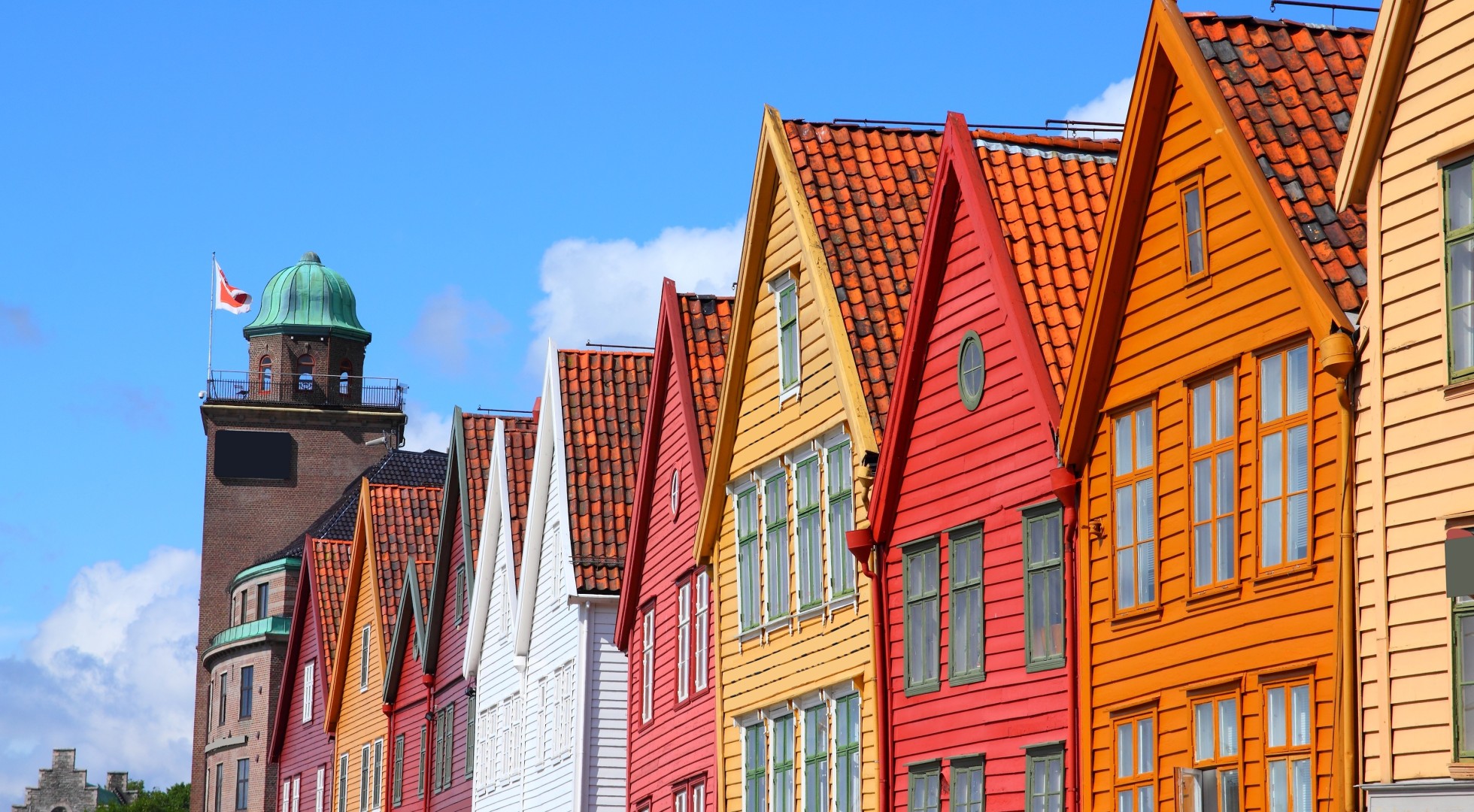 Bergen, Norway - famous Bryggen street