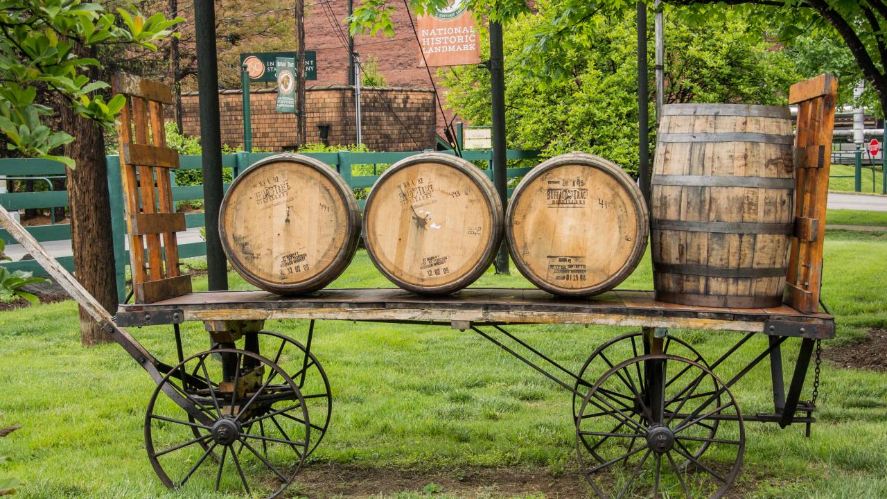 Barrel Wagon at Buffalo Trace Distillery