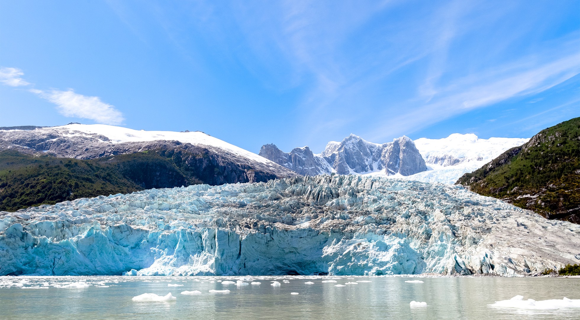 The,Pia,Glacier,Lies,In,A,Fjord,Along,The,Chilean