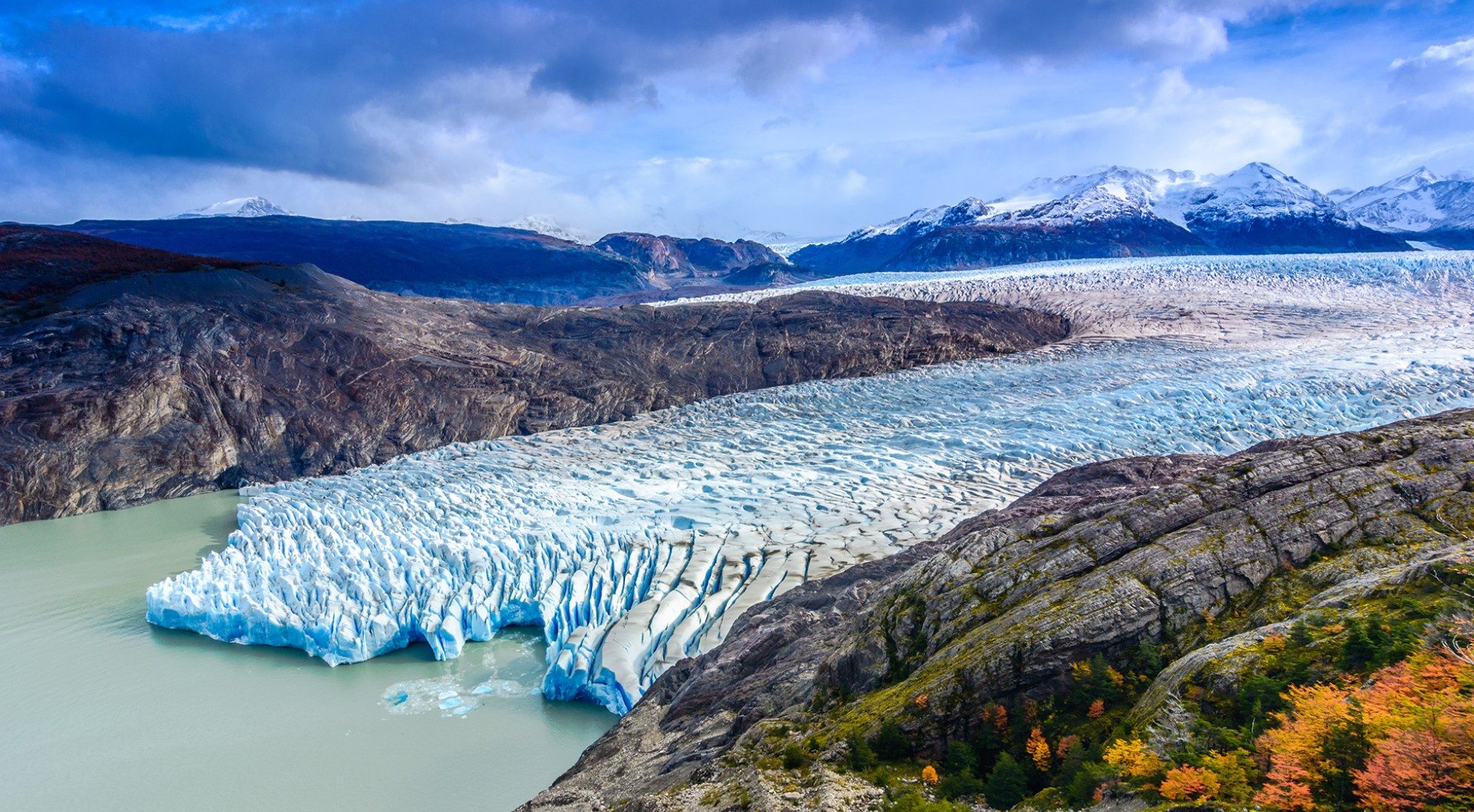 Grey,Glacier,patagonia,,Chile,-,A,Glacier,In,The,Southern,Patagonian