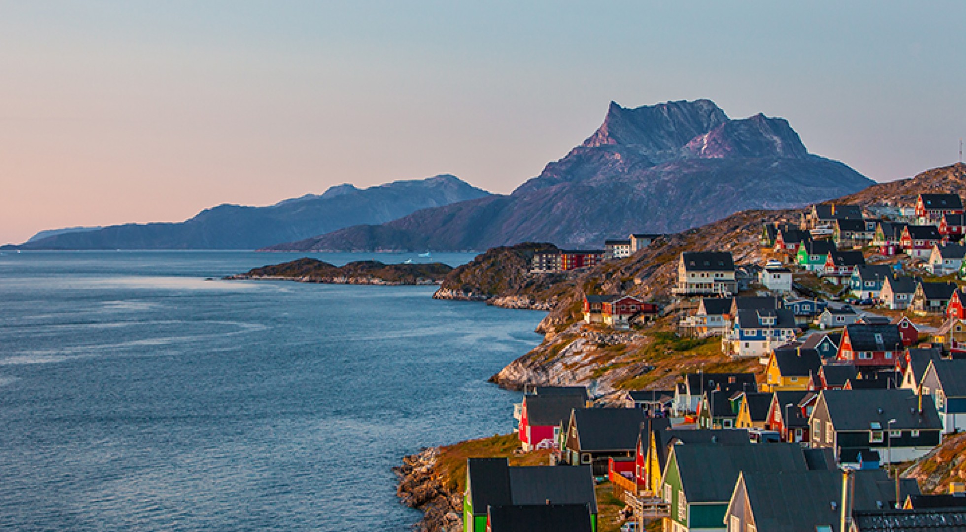 Colorfull house in Nuuk West Coast Greenland