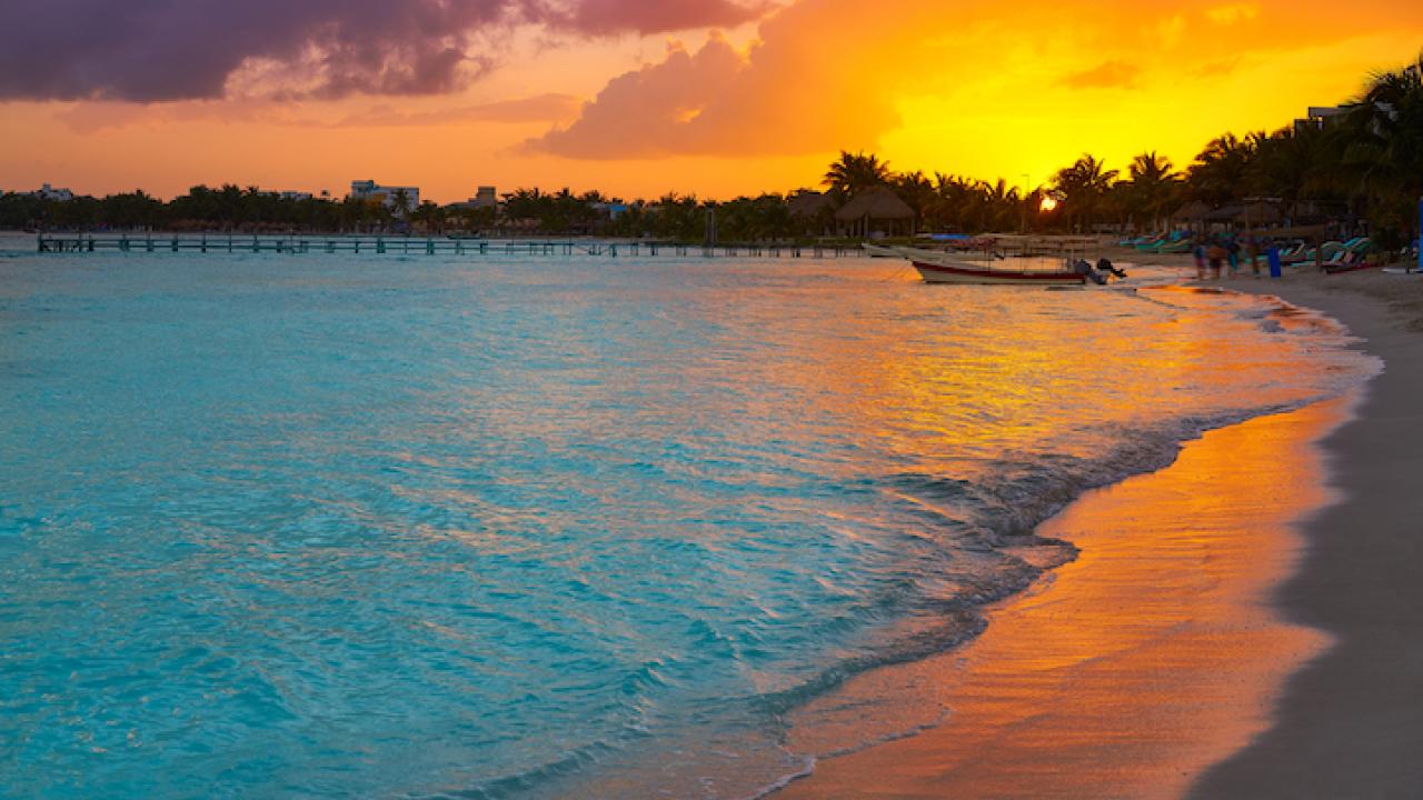 Mahahual Caribbean beach in Costa Maya