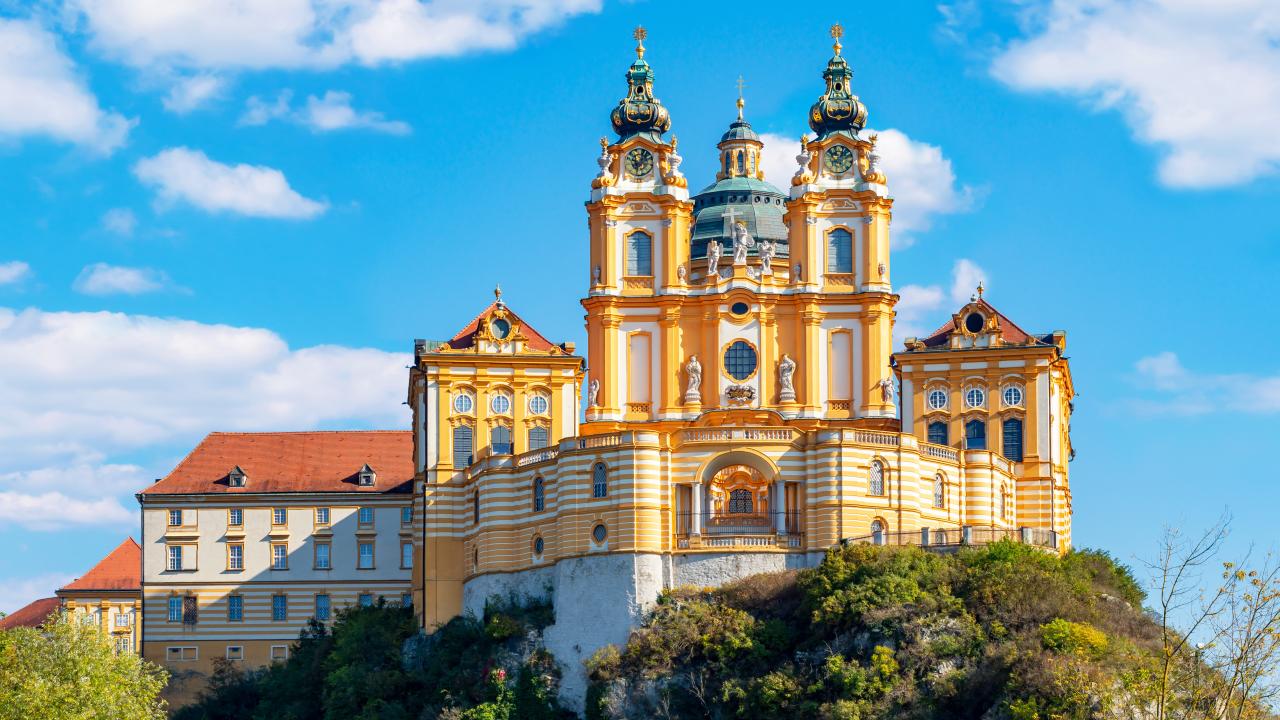 Melk abbey in Wachau valley, Austria