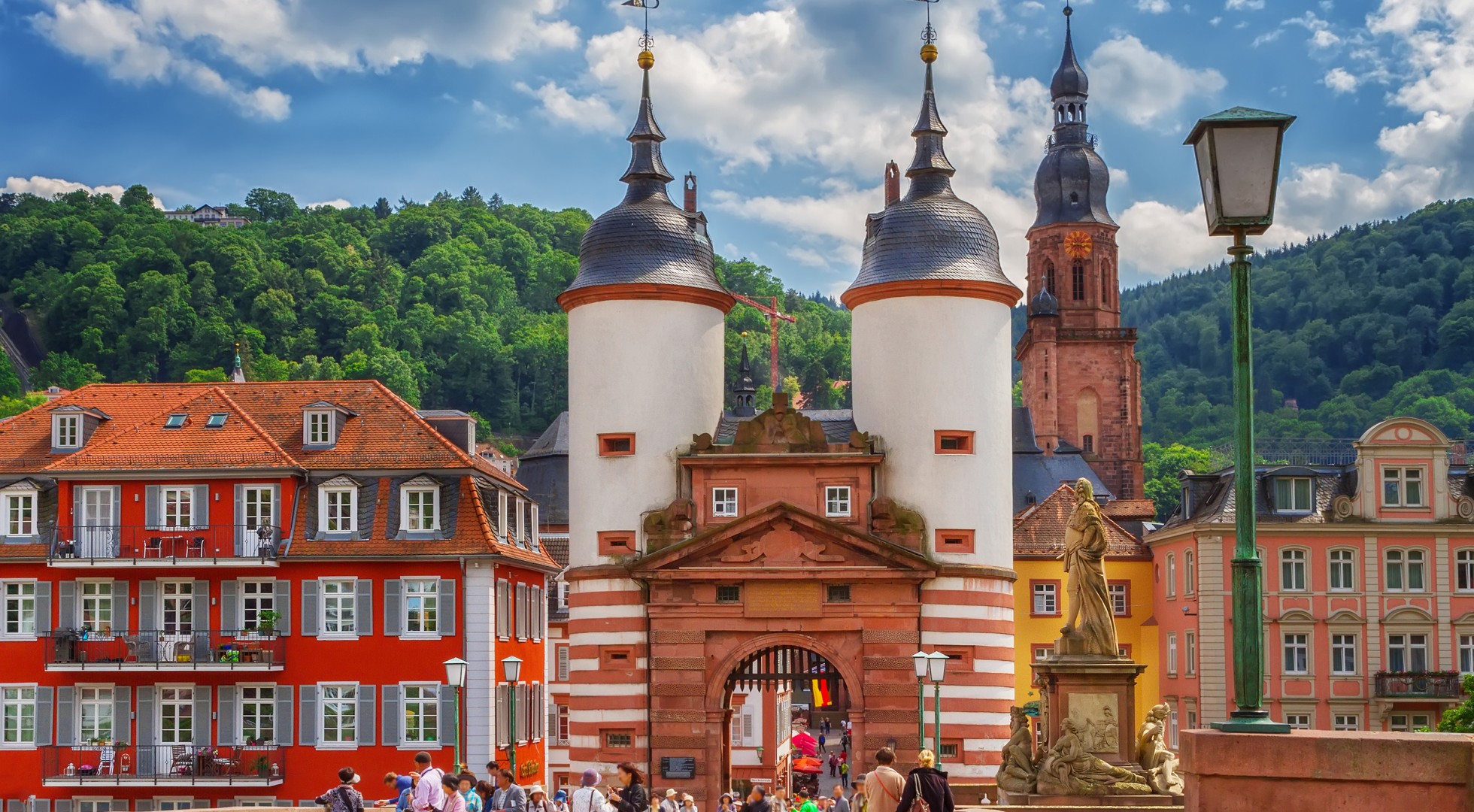 Famous,Old,Bridge,Gate.,Heidelberg,,Germany