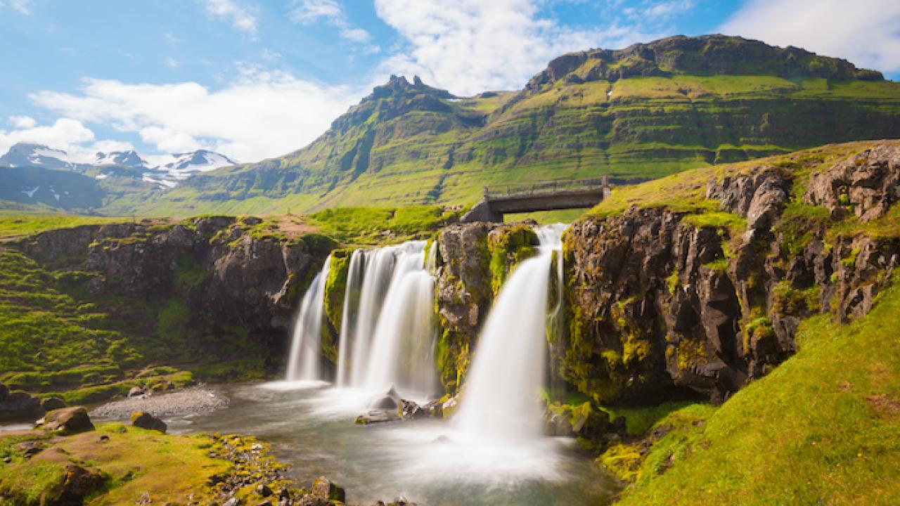 Kirkjufellsfoss Waterfall in Iceland