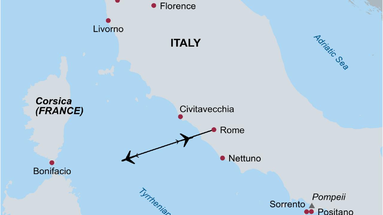 Italian Rivieras 2025 Map