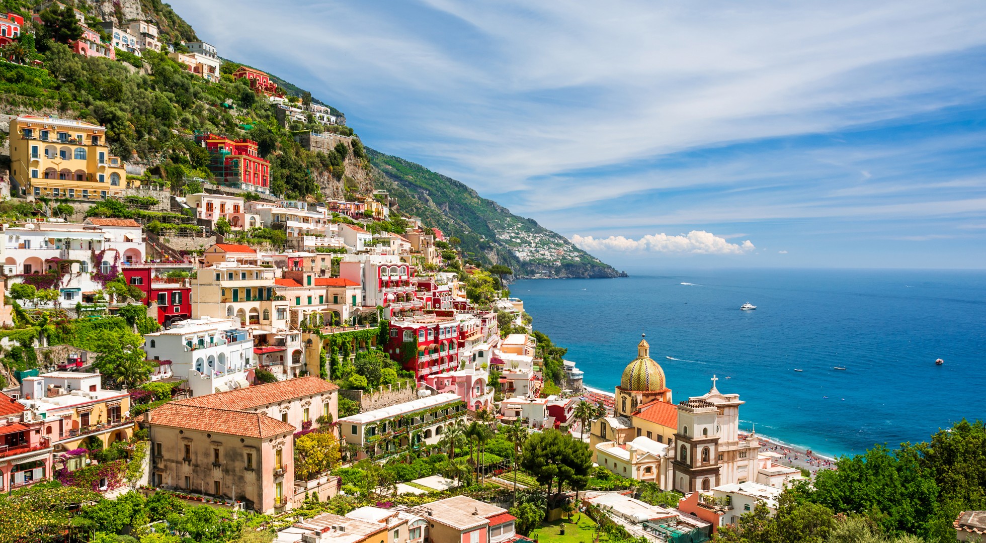Beautiful,View,On,Positano,On,Amalfi,Coast,,Campania,,Italy