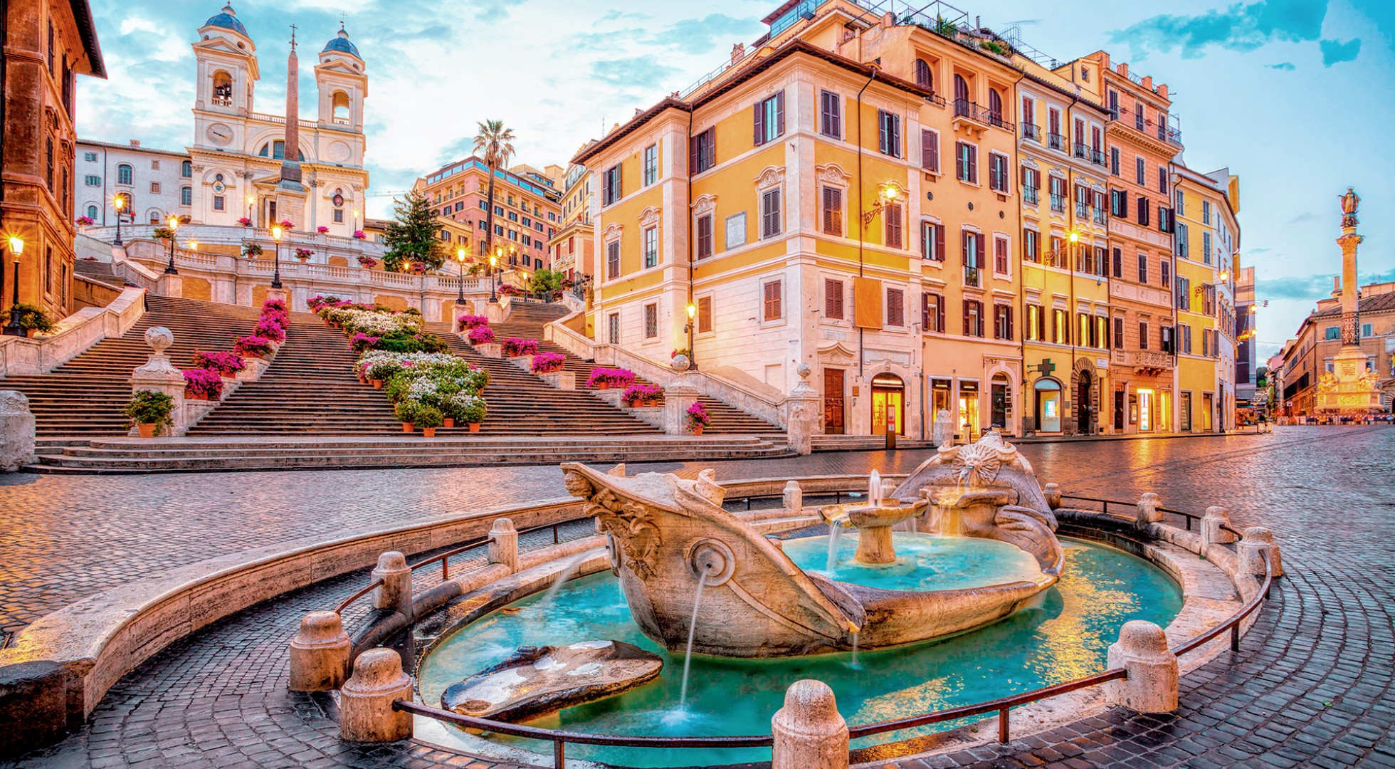 Piazza,Di,Spagna,In,Rome,,Italy.,Spanish,Steps,In,Rome,