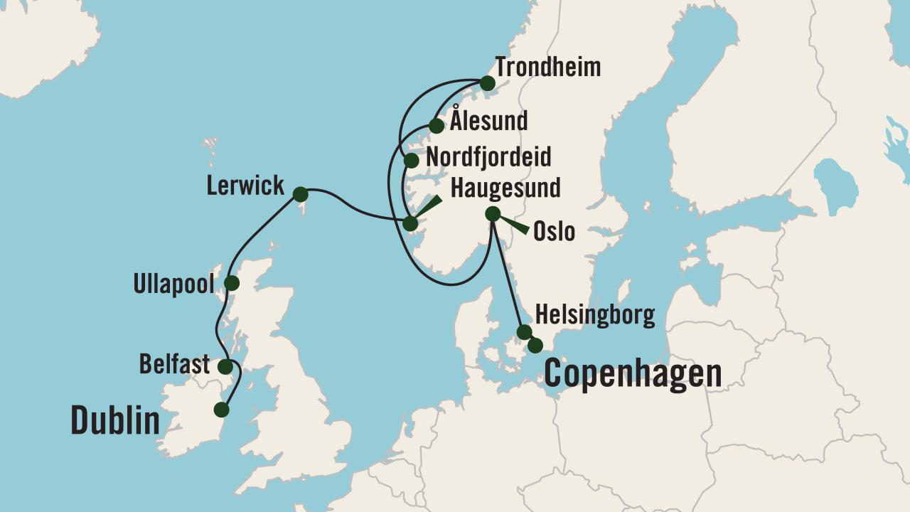 Map for Celtic & Viking Vistas