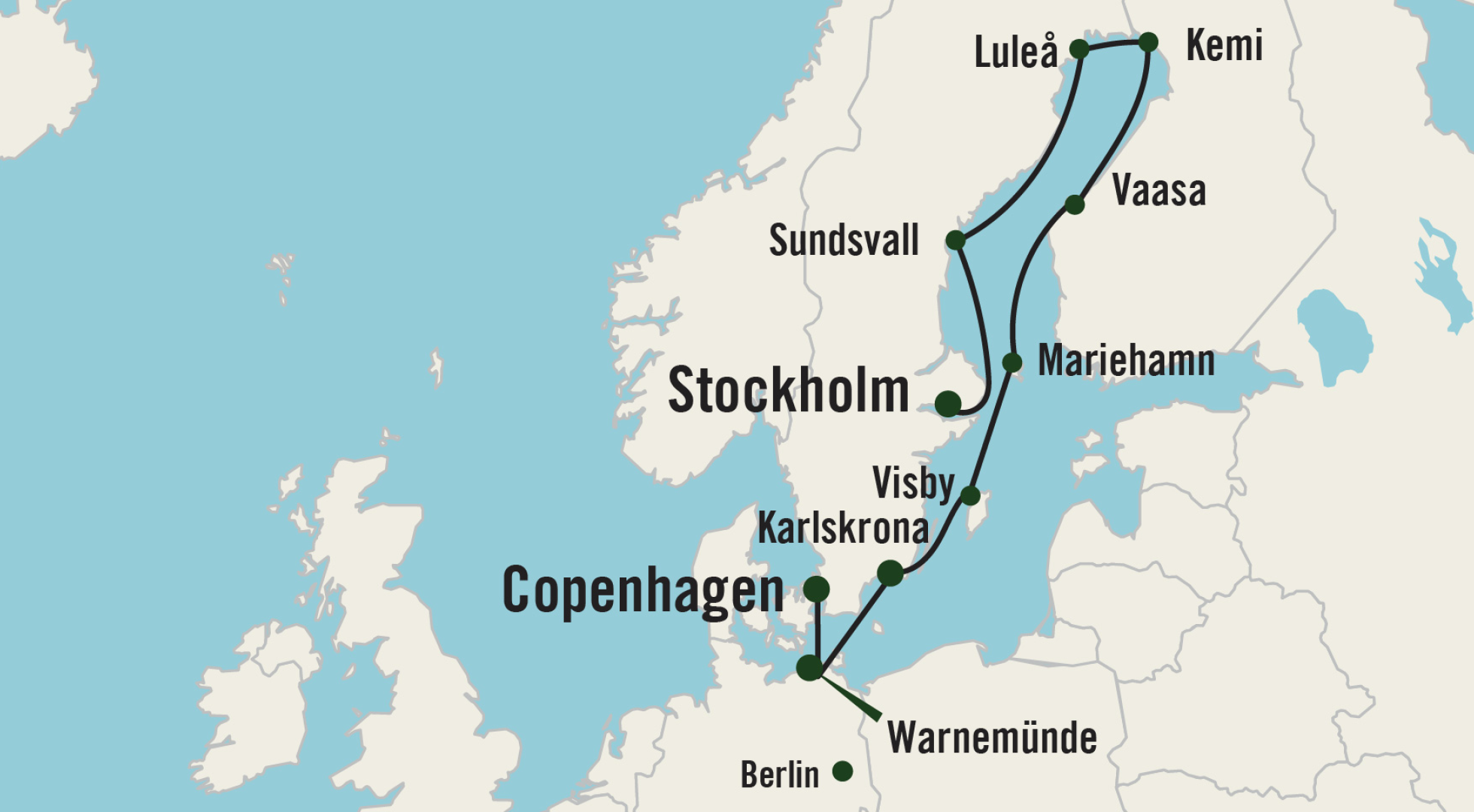Map for Northern Reflection