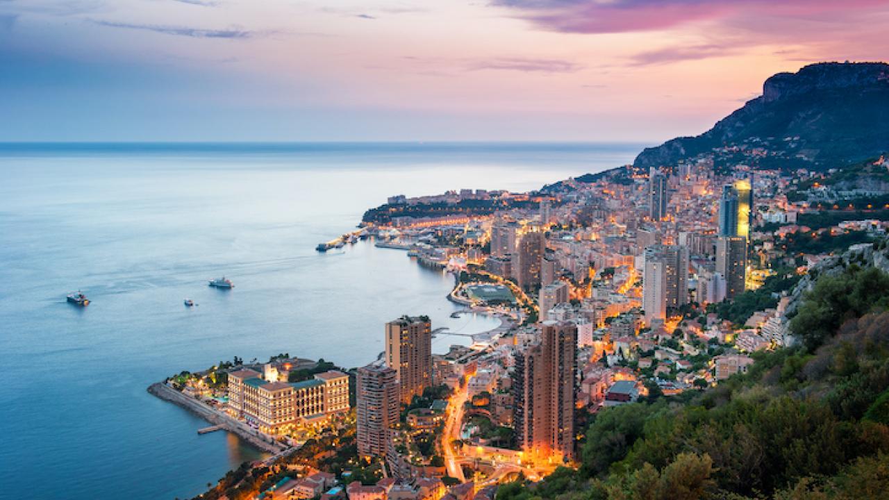 Sunset on Montecarlo, Monaco