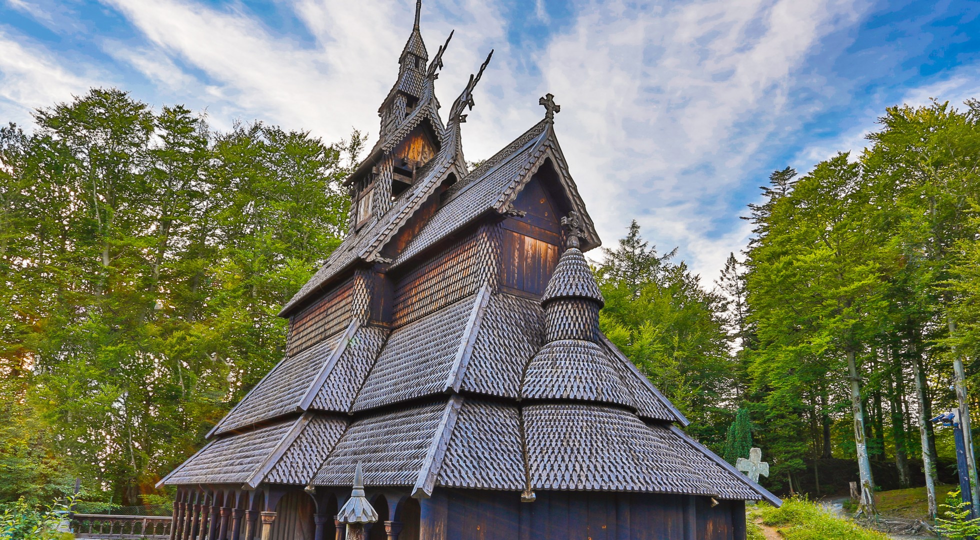 Fantoft,Stave,Church.,Hdr.