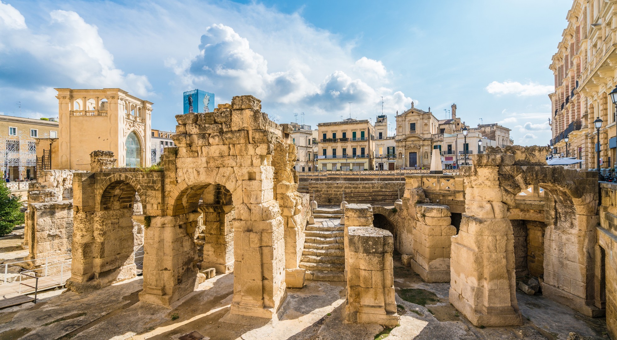 Ancient,Roman,Amphitheatre,In,Lecce,,Puglia,Region,,Southern,Italy