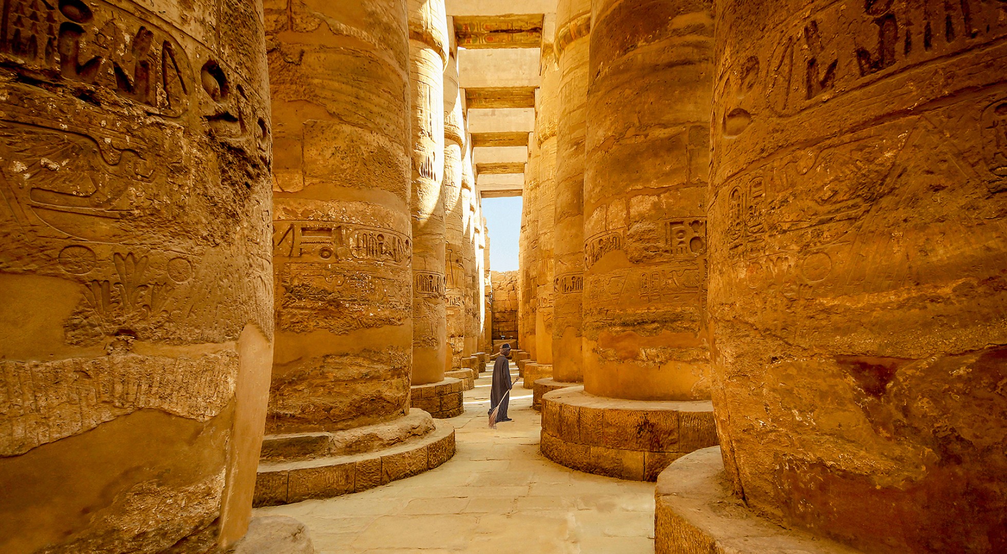 Egyptian,Temple,Guard,In,Karnak,Complex,,Luxor,,Egypt
