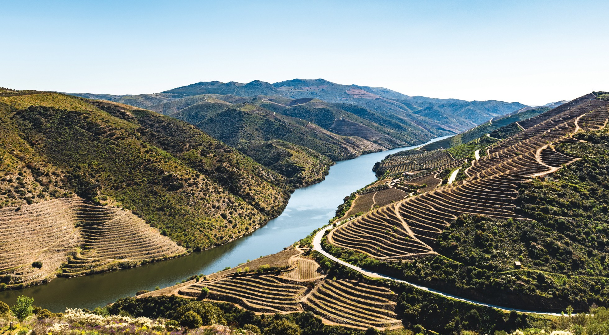 River,Douro,Next,To,The,Mouth,Of,The,River,Coa.