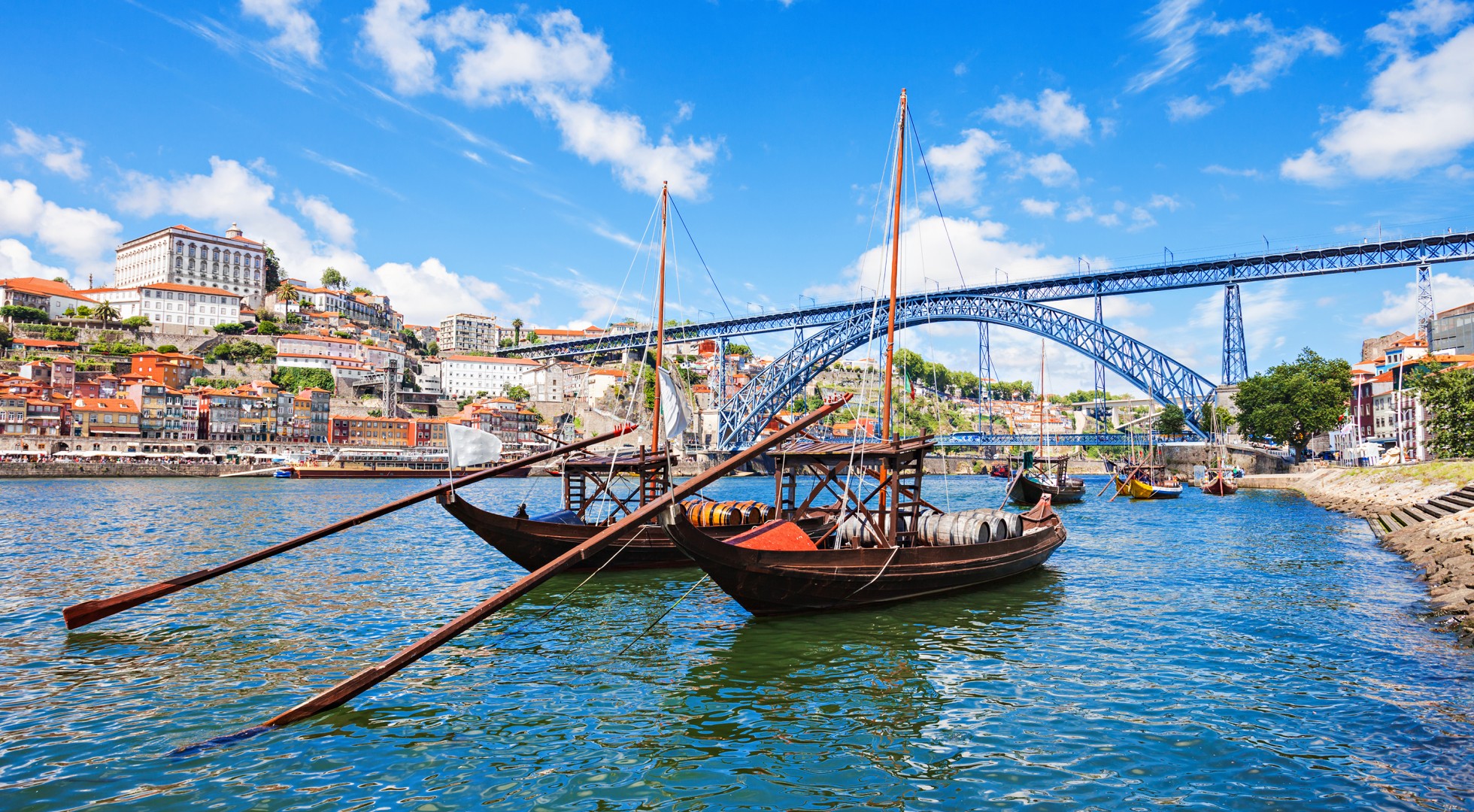 Douro,River,And,Traditional,Boats,In,Porto,,Portugal