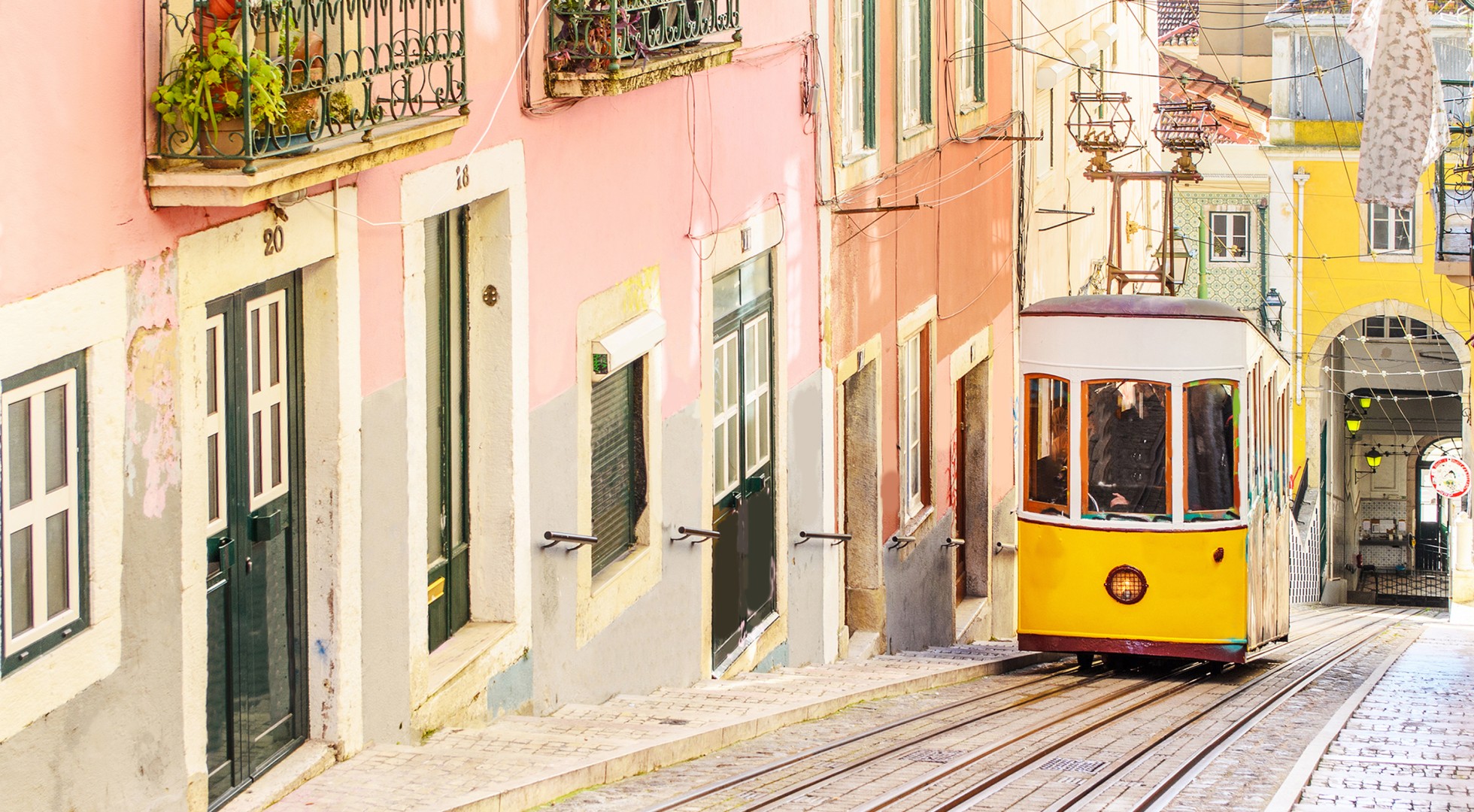 Lisbon's,Gloria,Funicular,Classified,In,Bairro,Alto,In,Lisbon,,Portugal