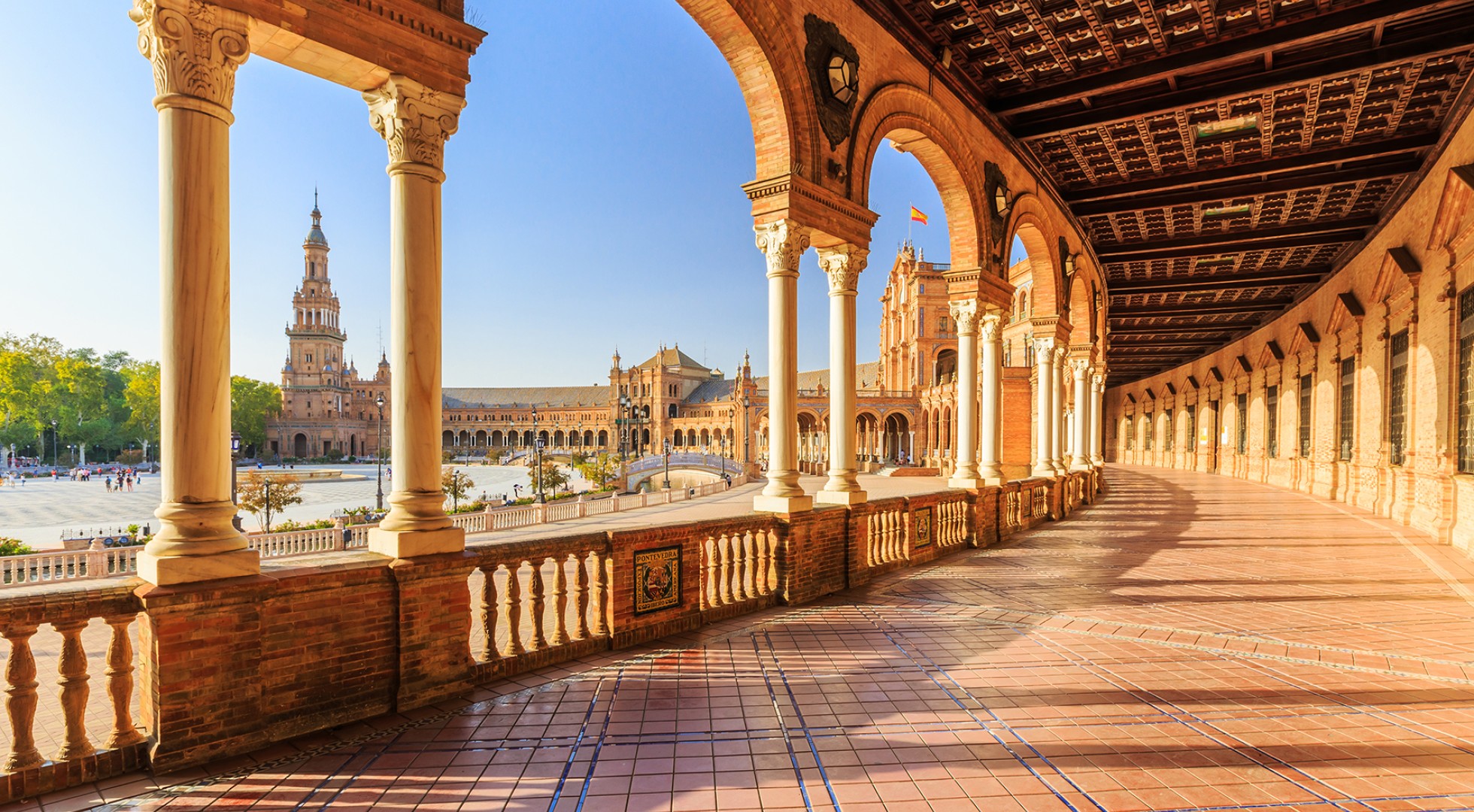 Seville,,Spain.,Spanish,Square,(plaza,De,Espana)