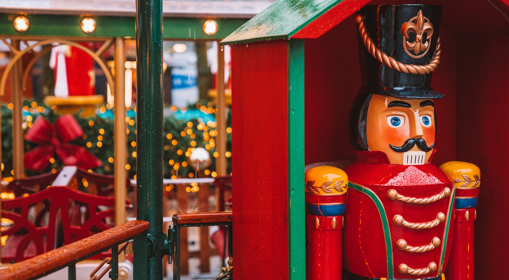 Festive,Nutcracker,Soldier,Toys,At,The,Christmas,Market,In,Germany.