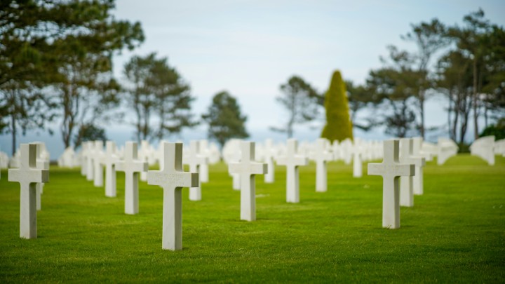 Crosses in cemetary