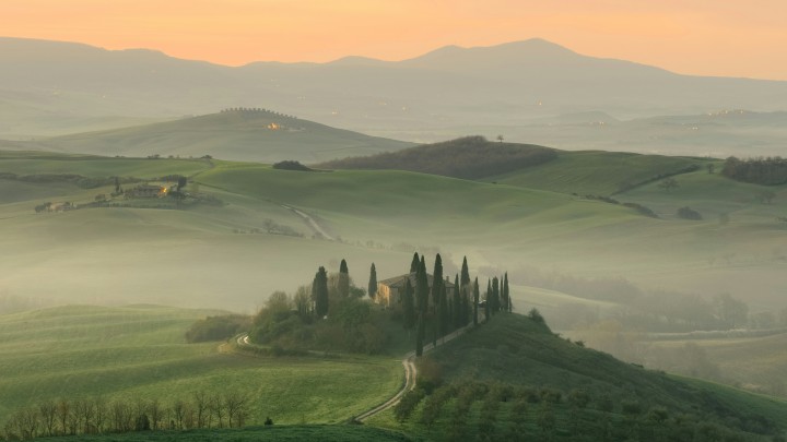 Rolling hills in Tuscany