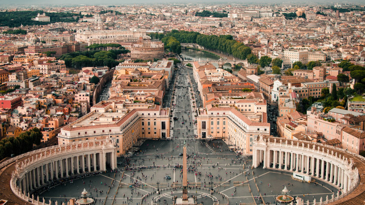 View of Rome from the Vatican 