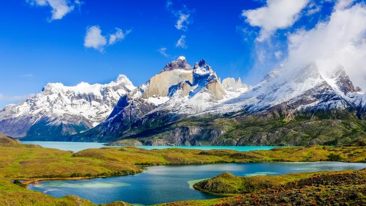 Beautiful,Patagonia,Landscape,Of,Andes,Mountain,Range,,Winding,Road,And