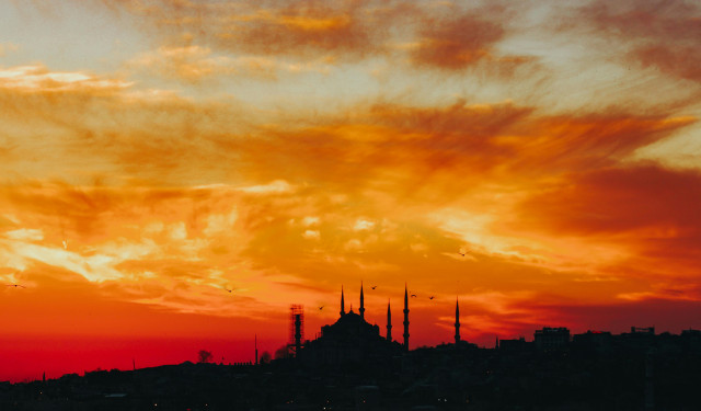 sunset in Turkey