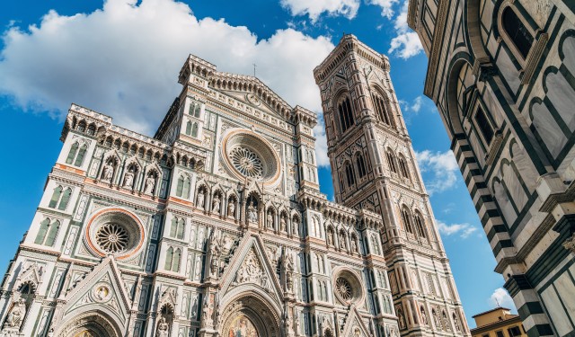 Low Angle View Of Florence Cathedral Against Sky In City