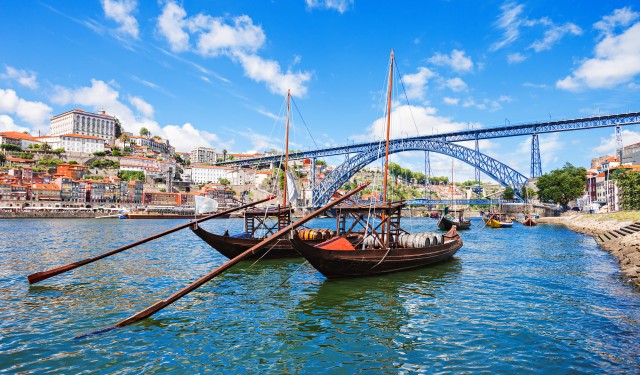 Douro,River,And,Traditional,Boats,In,Porto,,Portugal
